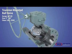 SCV Trunnion Mounted Ball Valve - API 6D