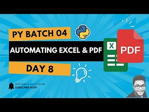 Day 8 - Excel in Python using Openpyxl & Pandas