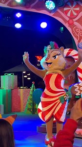 Clarice, Chip and Dale learn dance moves at the Disneyland Tomorrowland holiday dance party! Clarice wears a dress that looks like a peppermint. #holidaysatdlr #disneyland #dlr #disneylandholidays #disneylandchristmas #disneyholidays #disneychristmas #chipanddale #clarice #disneycharacters | Mousesteps