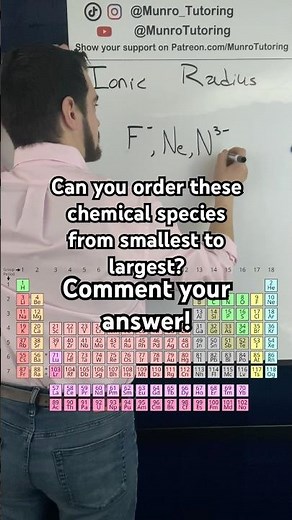 ✅⬆️ WATCH the solution video for ionic radius #periodictrends #chemistry #stem