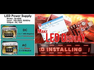 How to make a LED display Board and Set Program using LED Player 6.0 Software