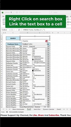 🔍 Create a Smart Search Box in Excel Without VBA! 🚀 #excel #exceltricks