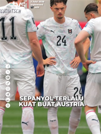 Sepanyol terlalu kuat buat Austria 📱 Strim live di tvsarawak.my atau di aplikasi TVS Inspire, MYTV Mana-Mana, Unifi TV dan Astro GO sekarang! Muat turun di App Store dan Play Store sekarang! #TVS122 #TVSNews #TVSarawak #PialaDunia2026 #TrendingNewsMalaysia #BeritadiTikTok