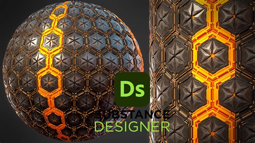 ArtStation - Stylized Sci-Fi Material - Substance 3D Designer | Game Assets