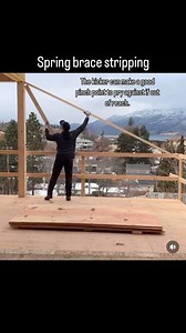 Spring brace stripping 101. Knock the bottom loose first. De-nail the kicker. Use it to pry the top free if out of reach. #simple . . . . . . . #framing #forming #carpenter #carpentry #tradesmen #tricksofthetrade #straightening #brace #hammertricks #handyman | Akribis leather