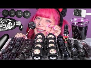 【ASMR】黒を食べる🎱🖤