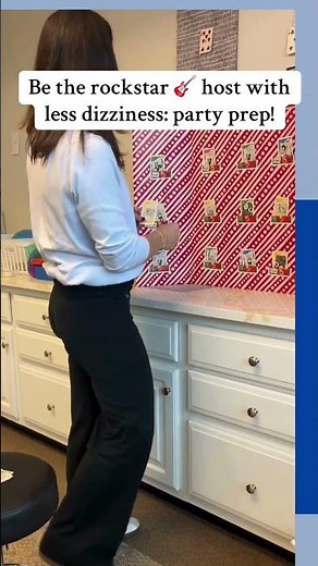 Habituation to turns in busy environment for party prep #vestibularrehabilitation #physiotherapy