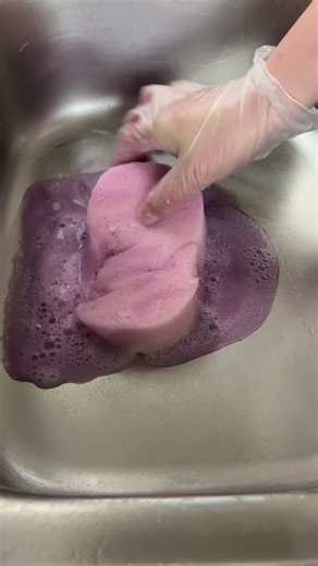 The Satisfying Process of Soaking and Squeezing a Sponge