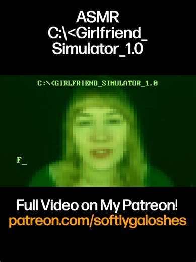 old school computer virtual girlfriend program but it's also lowkey good ASMR 🔥 #asmr #asmrroleplay #asmrvideo
