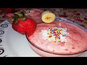 Strawberry Ice Cream Smoothie | Easy to prepare recipe
