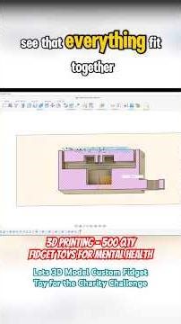 Lets 3D Model our 3D Print for 500 Toys for Mental Health 💙⚙️#maker #3dprinting #charity #challenge
