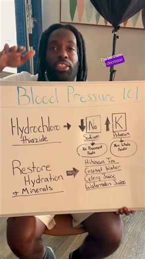 Hydrochlorothiazide lowers bo by flushing out sodium and water, but it also strips away potassium.