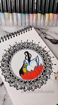 🦢✨🪷🩷#art#shorts#mandala#trending#viral#youtube#ytshorts#artist#drawing#theraphy