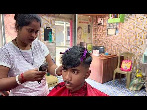 "Step-by-Step Mid Fade Haircut for Boys | Lady Barber Skills"