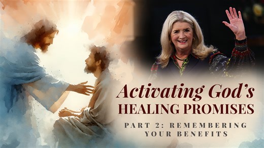 Activating God’s Healing Promises, Part 2: Remembering Your Benefits In part two of, “Activating God’s Healing Promises,” Cathy teaches on how important it is to never forget your benefits from God’s blessing! | Jesse Duplantis Ministries