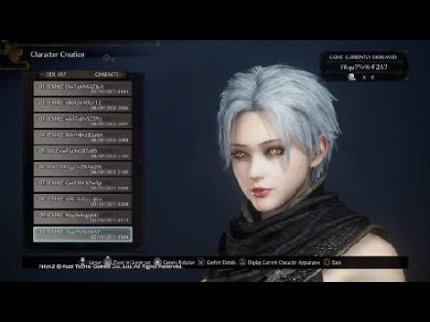 Nioh 2 - 10 Original Character Creations with Codes