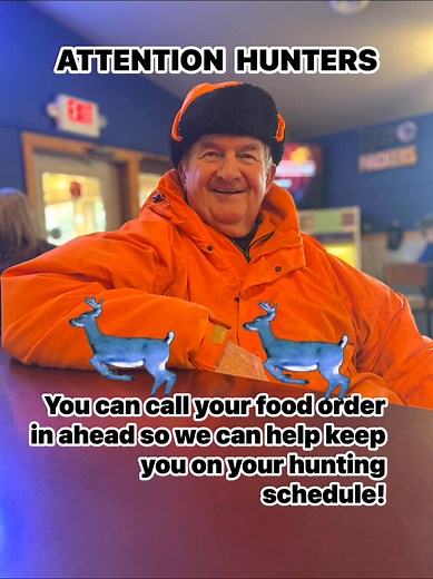 Lets make “Marty” Viral (Please Share) Hello Hunters 👋 Give us a heads up and we'll fire up the grill. Alternatively, takeout is always available. 715-653-2277. | Sundown Saloon and Campground