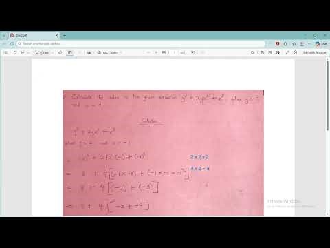 Mathematics (Substitution Into Formulae) - Series 30