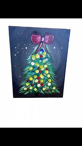 39 reactions | ✨ Easy Christmas Tree Painting Tutorial — Available...