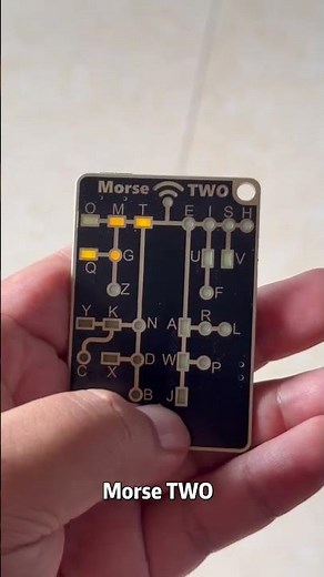 Morse code practice board