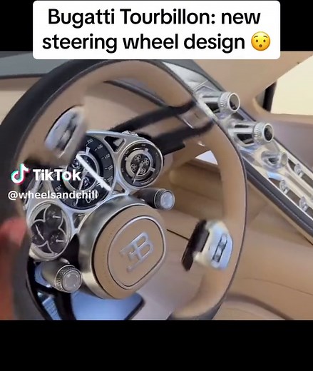 Innovative Bugatti Tourbillon Steering Wheel Design