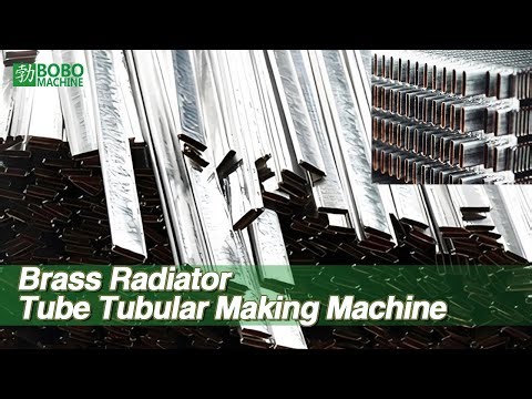 Copper Brass Radiator Lockseam Type Flat Square Tube Making Forming Machine