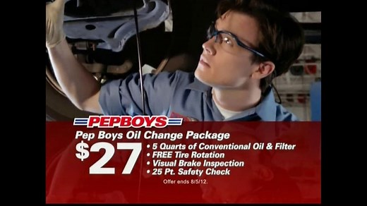 Pep Boys TV Commercial For Oil Change Packages