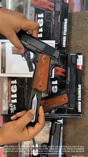 How to install a Co2 cylinder in an airpistol #shortsfeed #shorts #safety #selfdefense