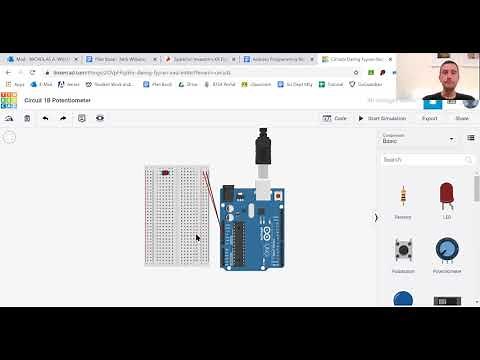 Using TinkerCAD Circuits Arduino Sim to run Sparkfun Inventor's Kit experiments