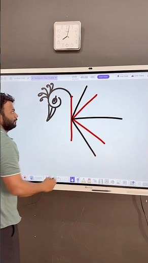 K = draw a peacock step by step for beginners | peacock 🦚 drawing tricks #art #drawing