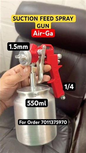 Suction Feed Spray Gun #shorts #aircompressor #paintingforbeginners #wall #home #spraypainting #art