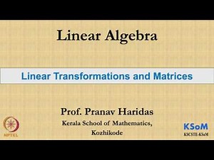 Lecture 3.4 - Linear Transformation and Matrices