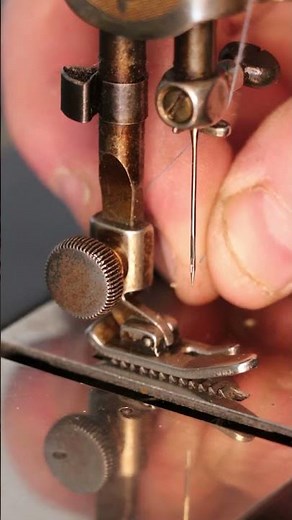 Threading a 1947 Singer model 15 sewing machine
