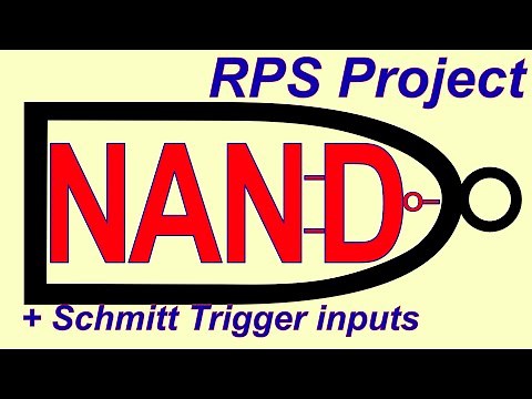 CD4093 NAND Gate with Schmitt Trigger inputs.