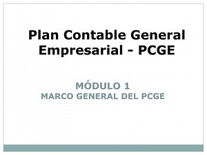 Plan Contable General Empresarial - PCGE - SlideServe