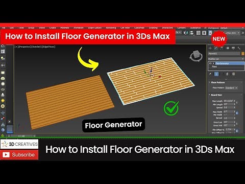How to install Floor generator in 3Ds Max Tutorials