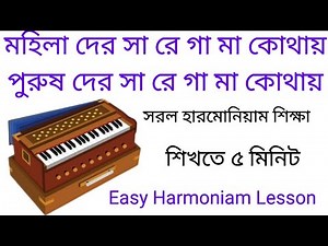 Easy harmonium lesson for beginners || how to learn harmonium || harmonium lesson 101