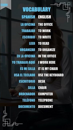Learn Spanish: The Office Vocab 🔥 | A1.
