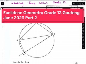 Euclidean Geometry Grade 12 Exam Revision Guide