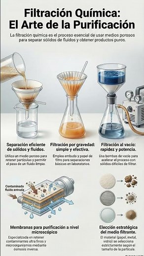 3 Filtración, purificación química #ciencia #química