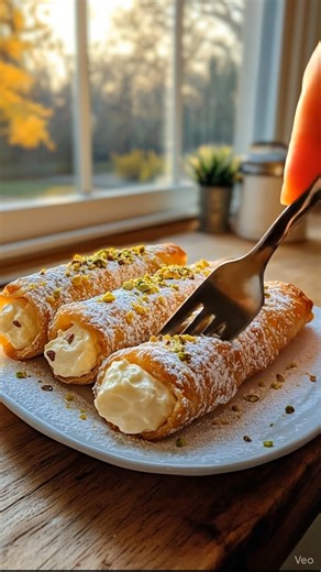 Crisp, creamy, and irresistibly zesty! Lemon Pistachio Cannoli combine tangy lemon mascarpone 🌰🍋🥂 🧂 Ingredients: ▸ 12 crisp cannoli shells ▸ 225 g mascarpone ▸ 240 ml heavy cream ...👇💬 #LemonCannoli #PistachioDessert #ItalianSweet #ZestyTreat #CrispyShells | Easy Trending Recipes