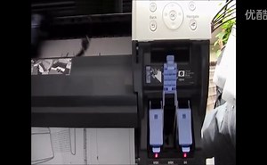佳能iPF765大幅面打印机不停机更换墨盒测试