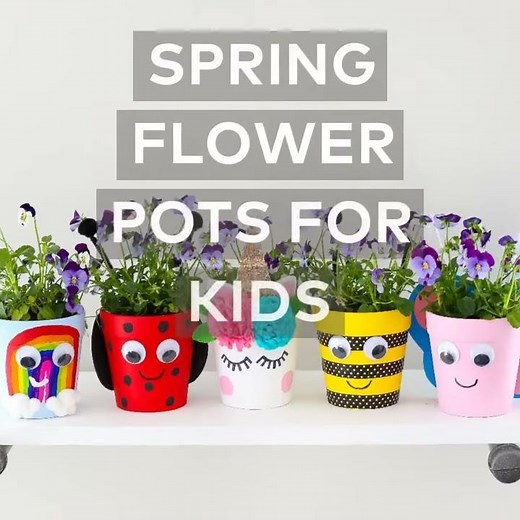 Spring Flower Pots Kids' Craft