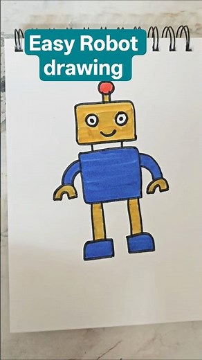 Cute Robot Drawing | Easy & Fun Art for Beginners