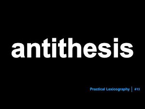 Antithesis Definition