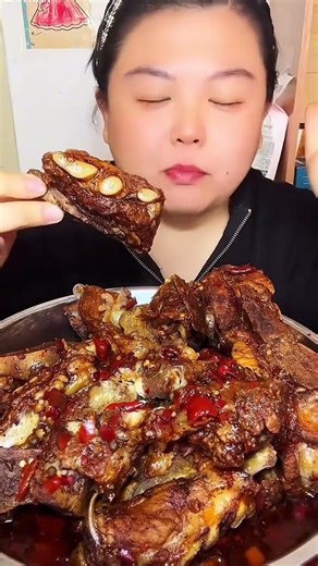 Spicy Braised Pork Ribs Mukbang | 매운 돼지갈비 먹방 | Xinjie ASMR #009
