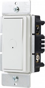 UltraPro MyBright Dimmer with Rocker Switch, Single-Pole, White, 120V, 0 Watts, 49445