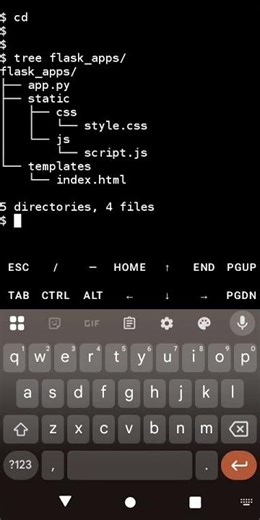 Use tree to view directories/files