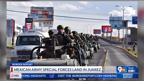 Mexican army special forces in Juarez