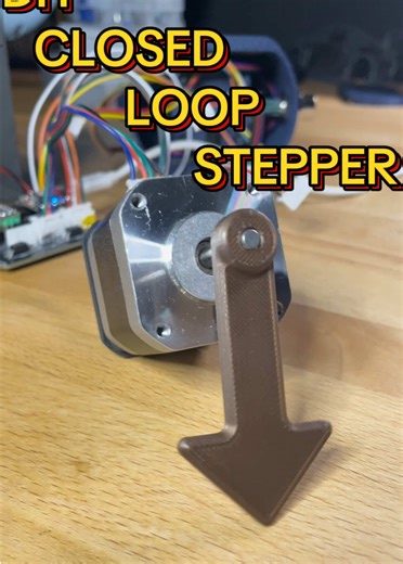 DIY CLOSED LOOP STEPPER 😁 #diy #stepper #robotics #mechatronics #gripper
